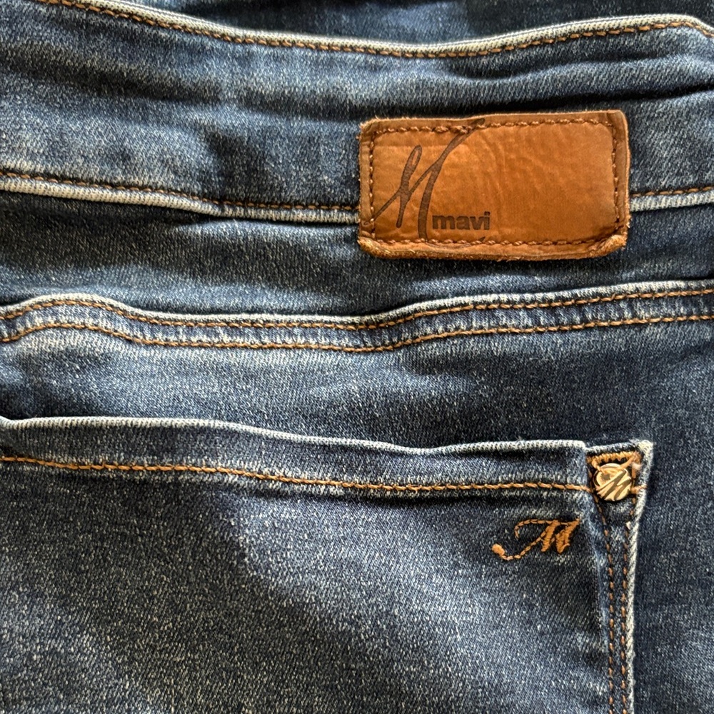 Mavi Emma Slim Boyfriend Dark Blue Denim Stretch GREAT Condition